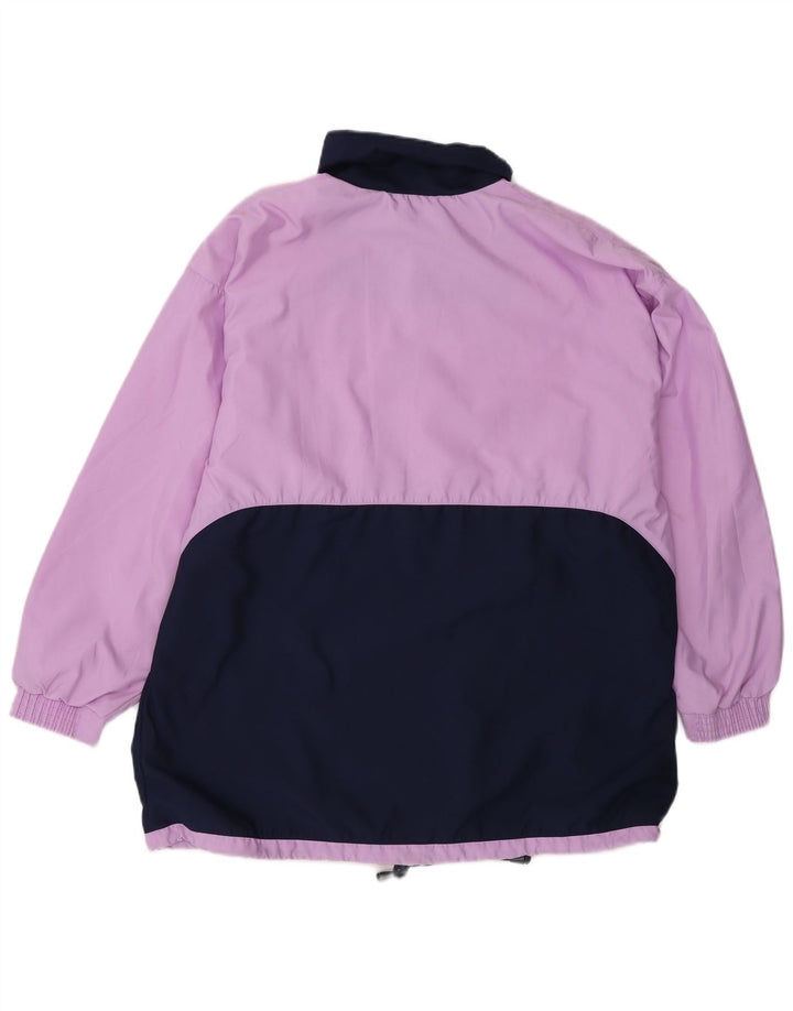 ALEX Veste de survêtement surdimensionnée pour femme UK 12 Violet moyen Colourblock
