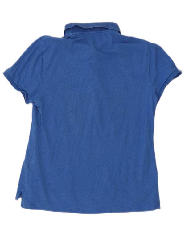 Polo Ralph Lauren Chemise skinny pour femme UK 14 Large Bleu Coton