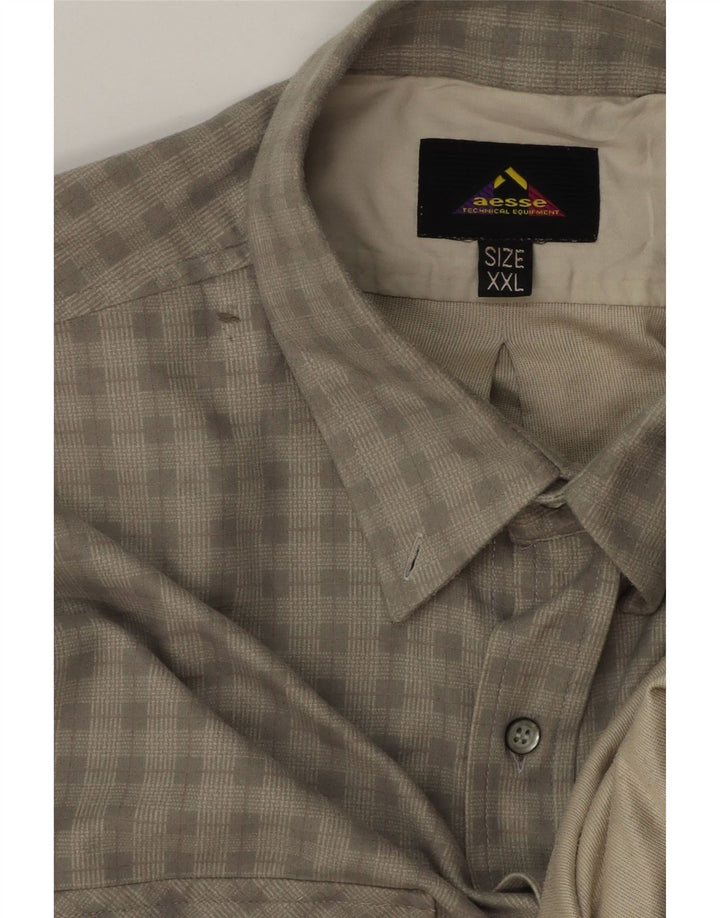 Aesse Chemise Homme 2XL Gris Vichy