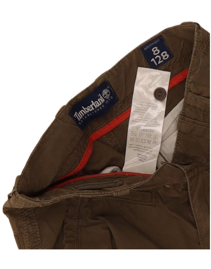 Timberland Short Cargo Garçon 7-8 Ans W20 Kaki Coton