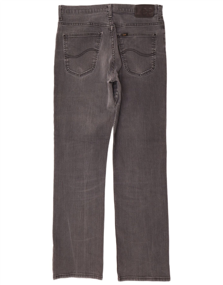 Lee Jean Droit Brooklyn W34 L34 Homme Gris Coton