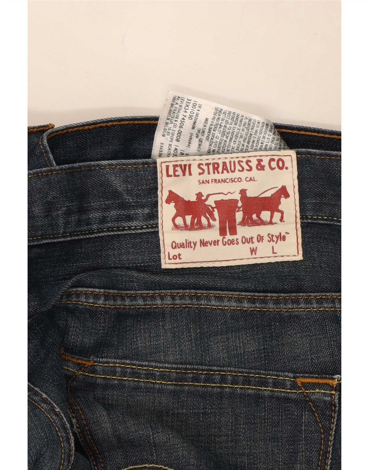 Levi's Jean Droit Homme W33 L34 Bleu Marine Coton