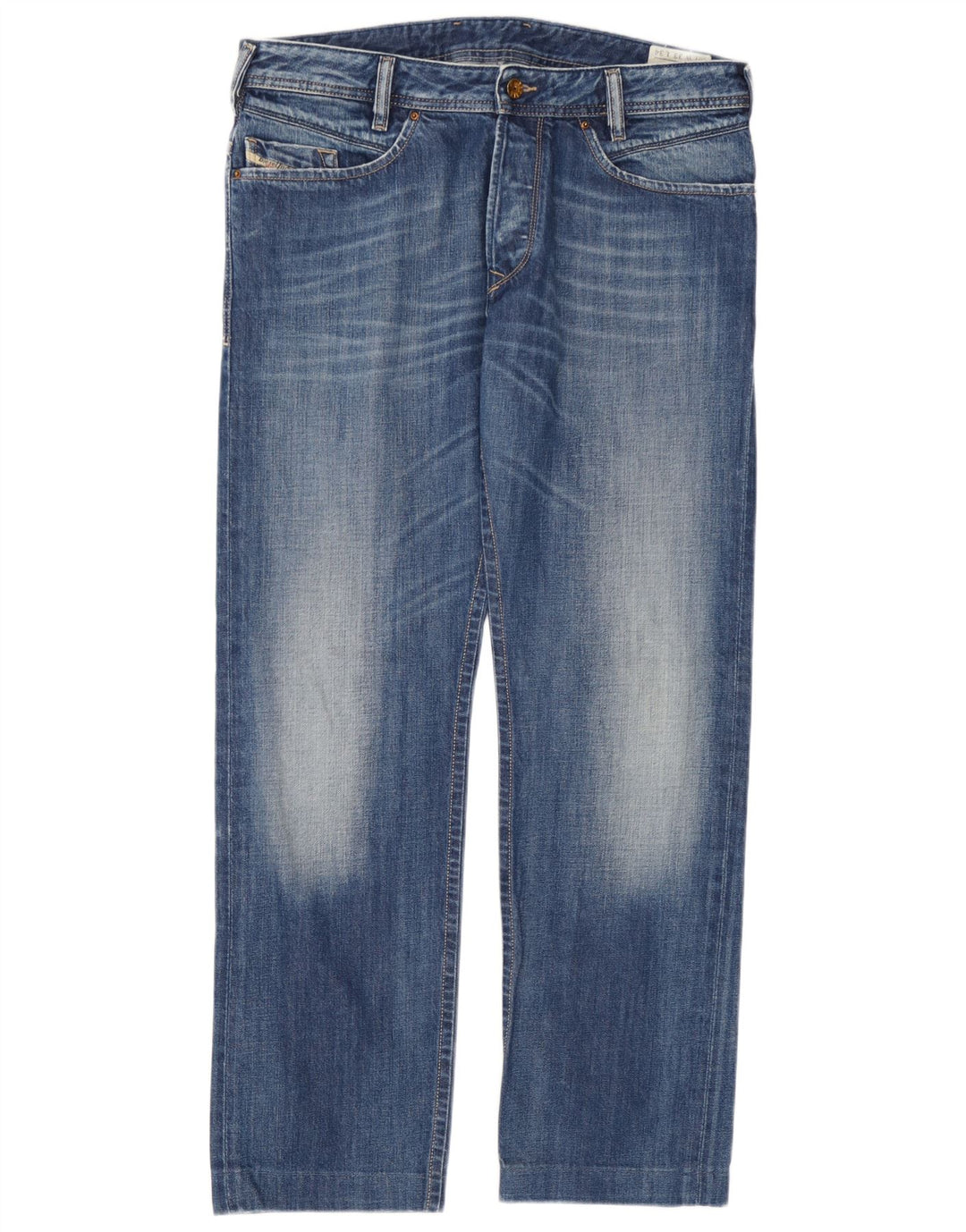 Diesel Jean Droit Poiak W33 L30 Homme Bleu Coton