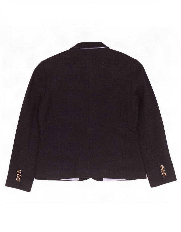 Massimo Dutti Veste Blazer 1 Bouton Femme EU 44 XL Coton Noir