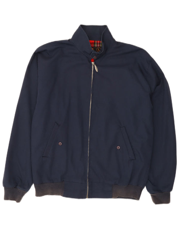 Three Stroke Mens Bomber Jacket UK 40 Grand Bleu Marine Coton