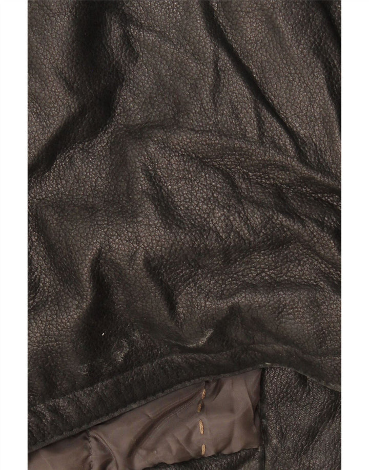 CONBIPEL Manteau en Cuir à Capuche Homme IT 52 Grand Cuir Marron