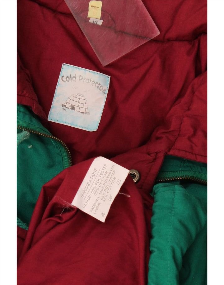 veste rembourrée homme vintage UK 42 XL Polyester vert