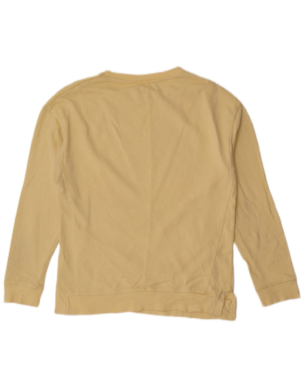 Zara Homme Sweatshirt Jumper Small Jaune Coton