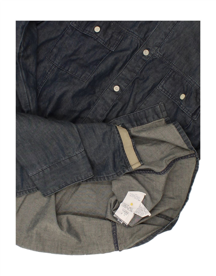 ICEBERG Boys Shirt 11-12 Years Navy Blue Cotton Vintage Iceberg and Second-Hand Iceberg from Messina Hembry 