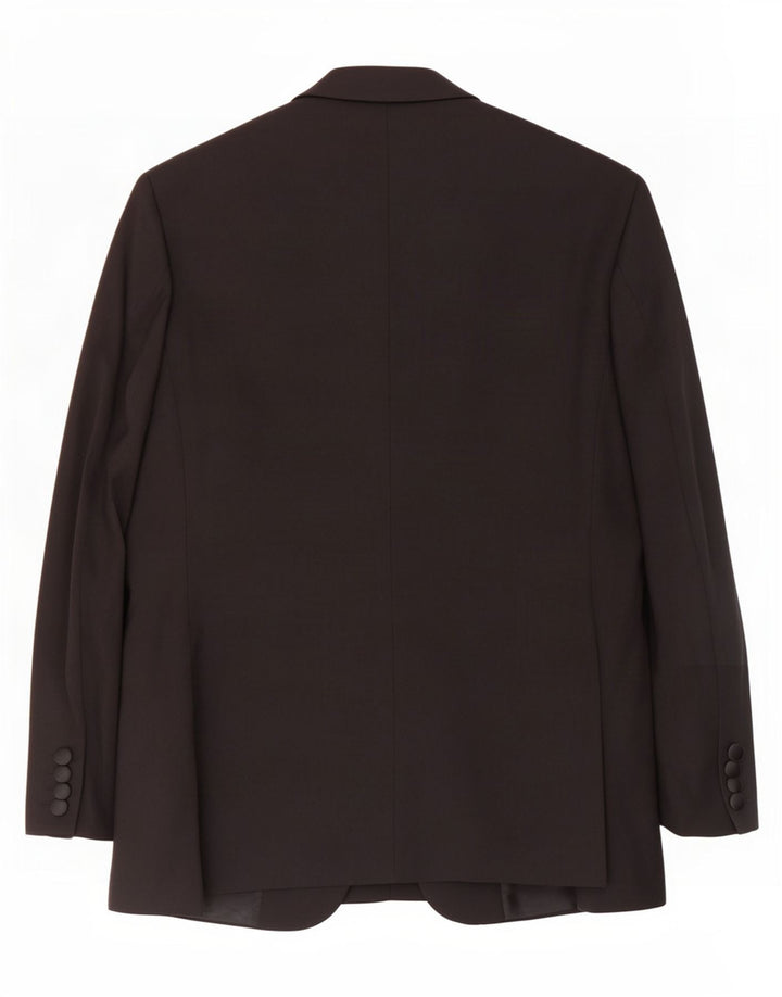 Marks & Spencer Veste blazer à 1 bouton pour homme UK 38 Laine noire moyenne