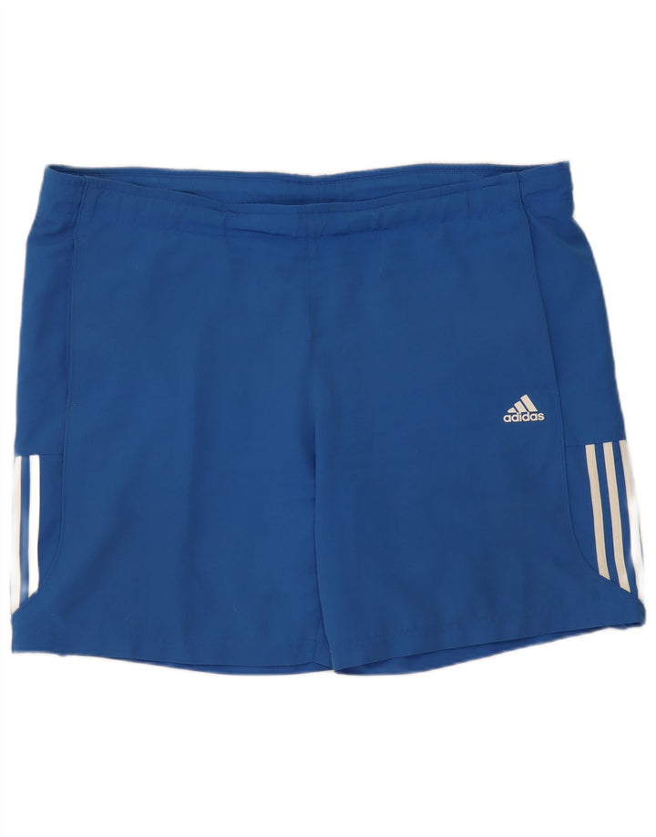 Adidas Short de sport pour homme XL Bleu Polyester