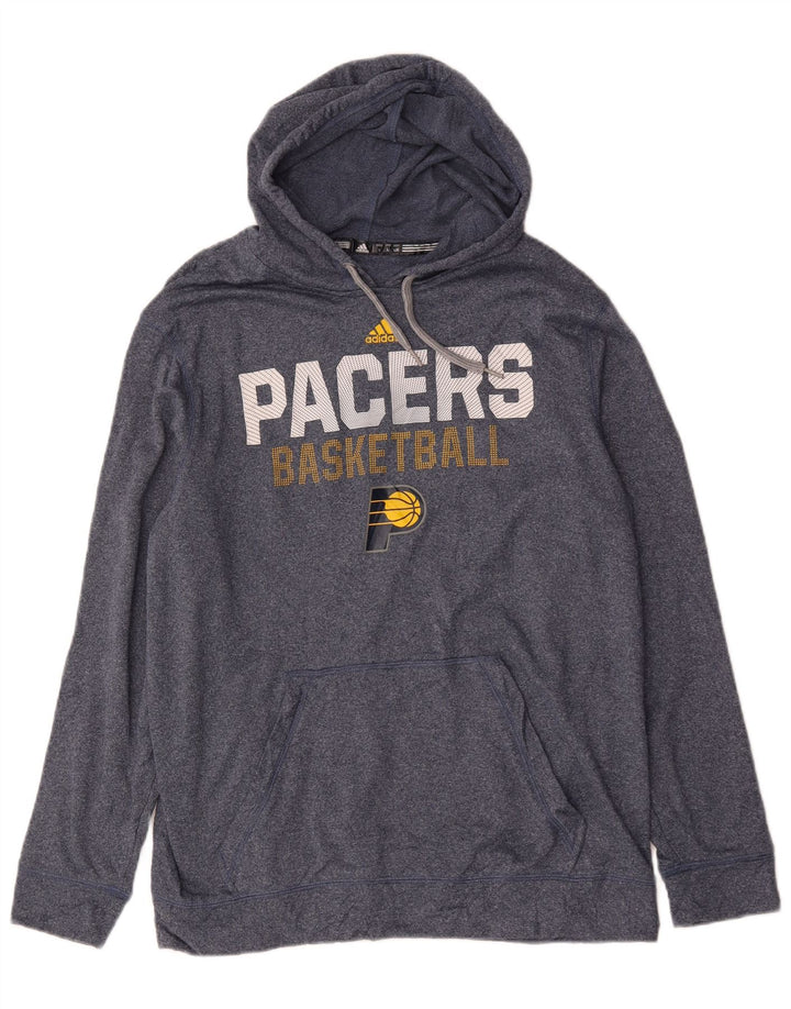 Adidas Hommes Packers Graphic Sweat à capuche Grand Bleu Polyester
