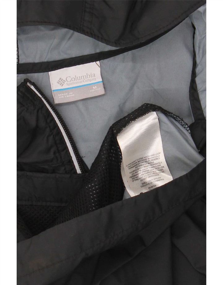 Columbia Veste de Pluie à Capuche Garçon 10-11 Ans Nylon Noir Moyen
