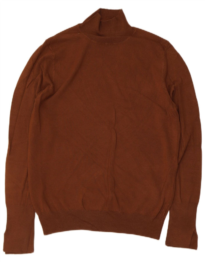 Zara Pull col roulé pour femme UK 14 Large Marron