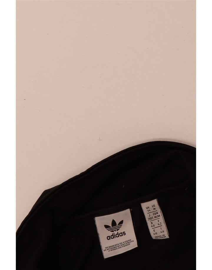 Adidas Veste de survêtement pour femme UK 14 Medium Noir Colourblock Polyester