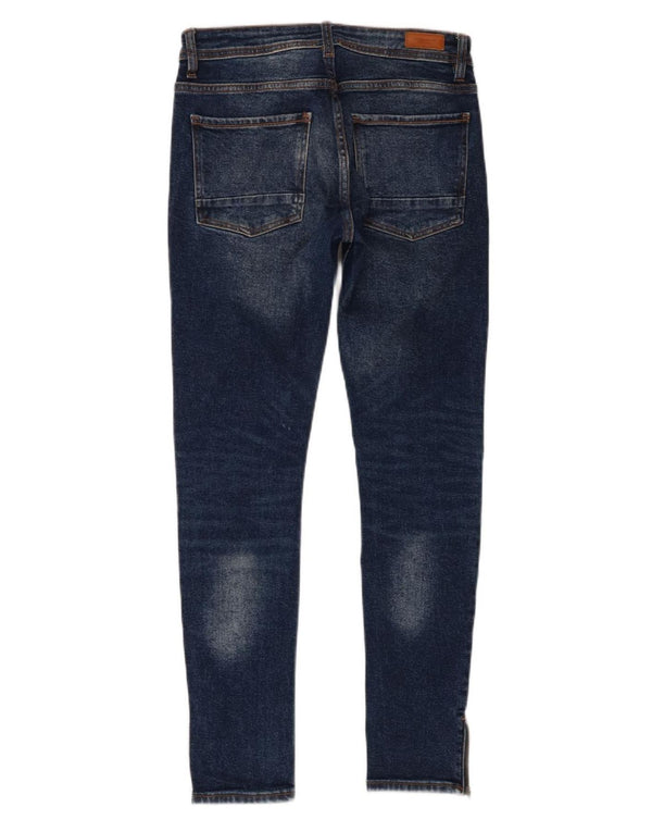 Zara Jean skinny pour homme EU 38 Small W30 L29 Bleu Coton