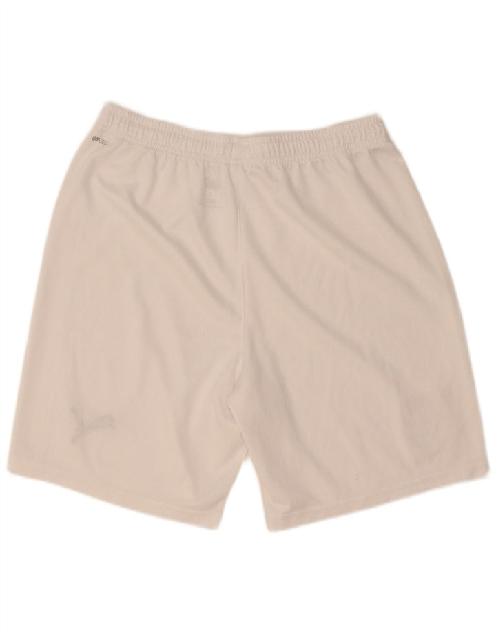 Puma Short de Sport Homme Blanc Moyen