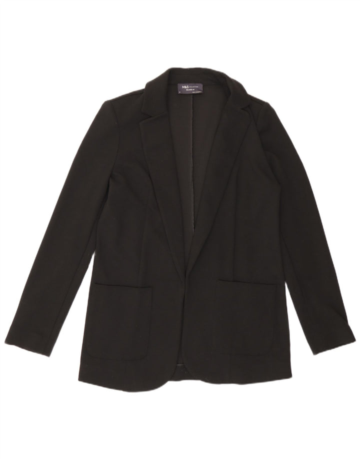 Marks & Spencer Veste blazer ouverte coupe décontractée pour femme UK 8 Small Noir