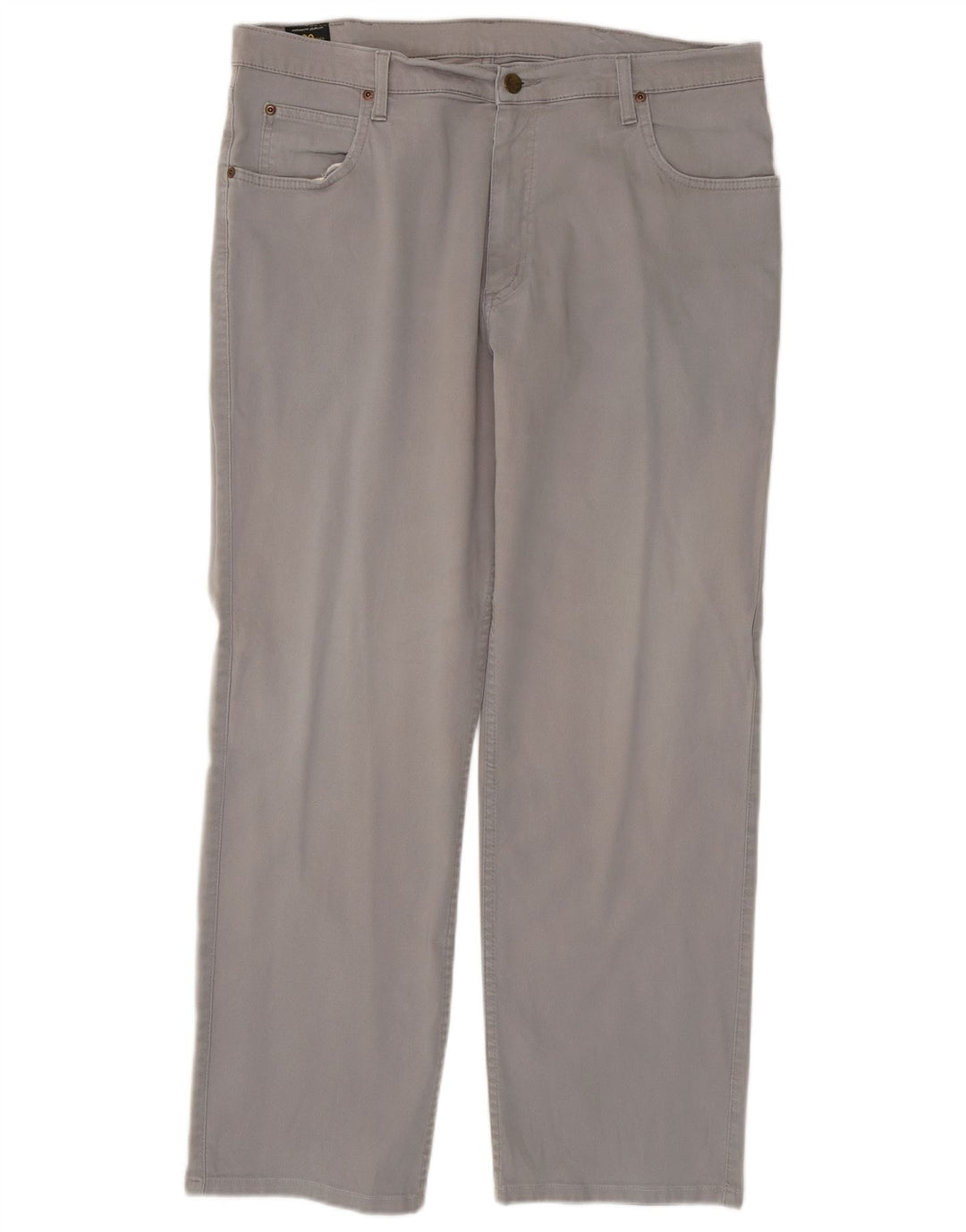 Lee Jean Droit Brooklyn Homme W38 L30 Gris Coton