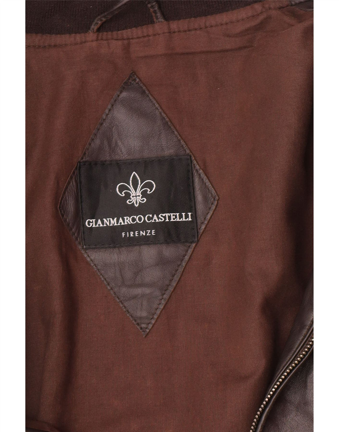 veste en cuir homme vintage UK 38 Brun moyen