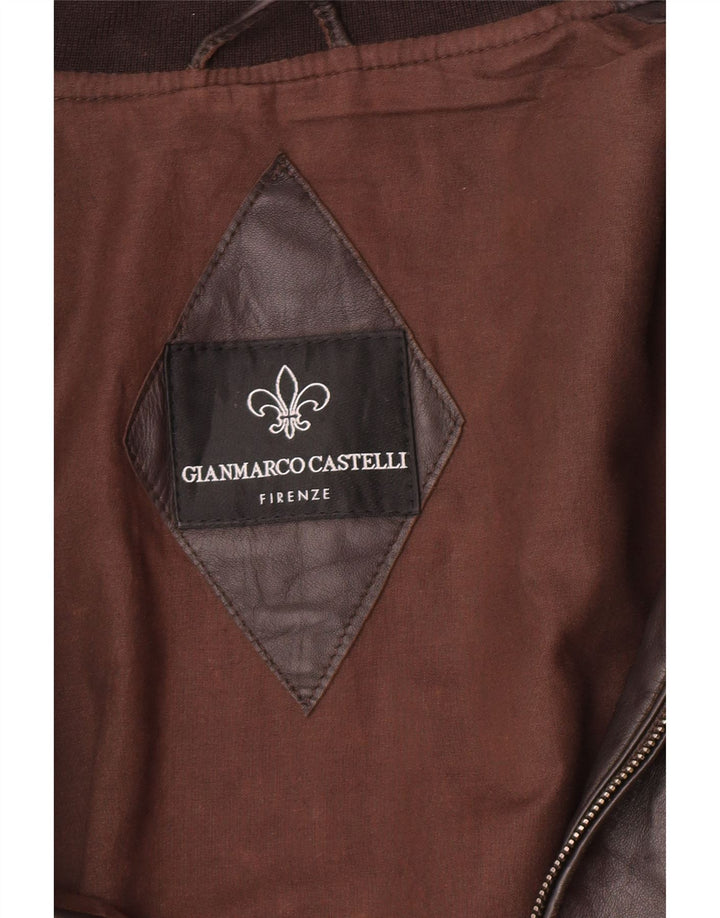 veste en cuir homme vintage UK 38 Brun moyen