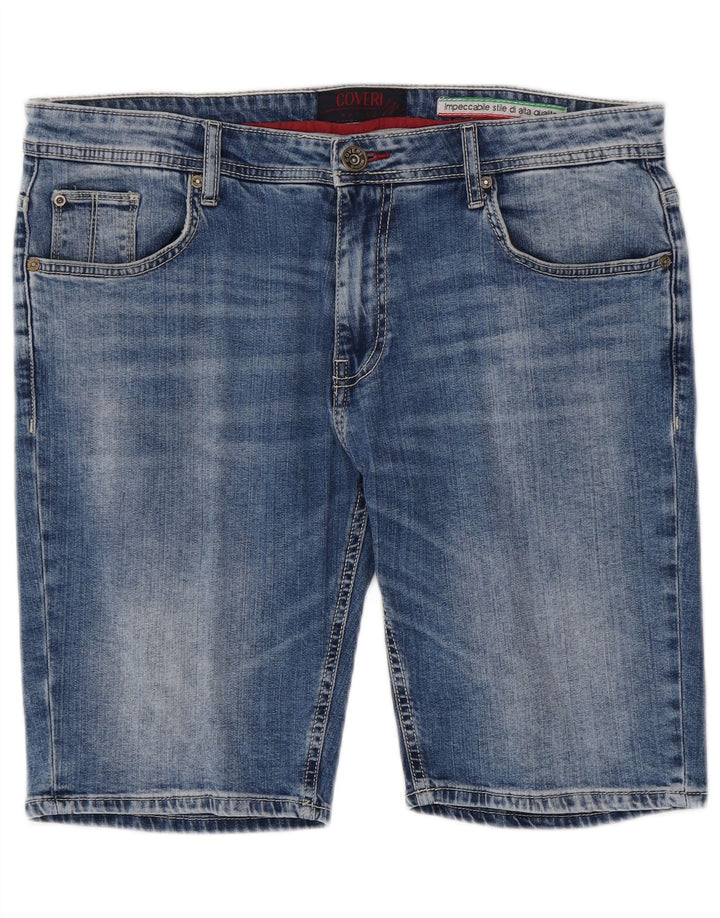 COVERI Short en Jean Homme IT 52 XL W38 Bleu Coton