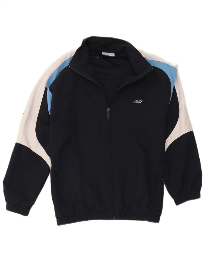 Reebok Veste de Survêtement Garçon 13-14 ans Bleu Marine Colourblock
