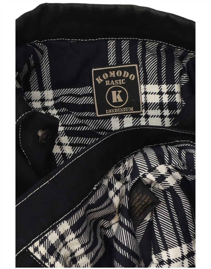 Komodo Veste en jean pour homme UK 40 Large Bleu marine Coton