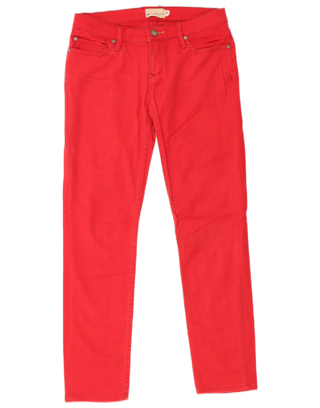 Roxy Jean skinny pour femme US 8 Medium W28 L27 Rouge Coton