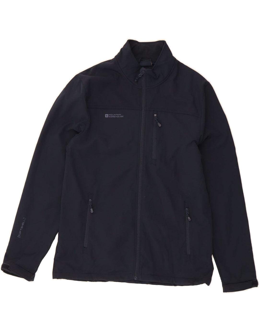 MOUNTAIN WAREHOUSE Mens Windbreaker Jacket UK 40 Large Navy Blue Polyester Vintage Mountain Warehouse and Second-Hand Mountain Warehouse from Messina Hembry 
