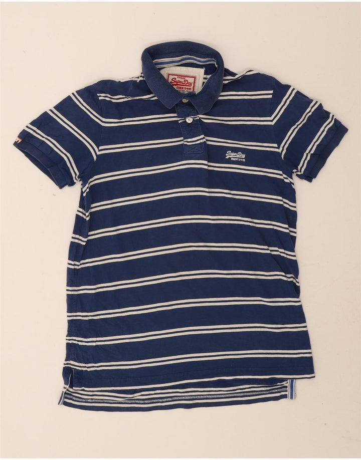 Superdry Polo Homme Large Rayé Bleu