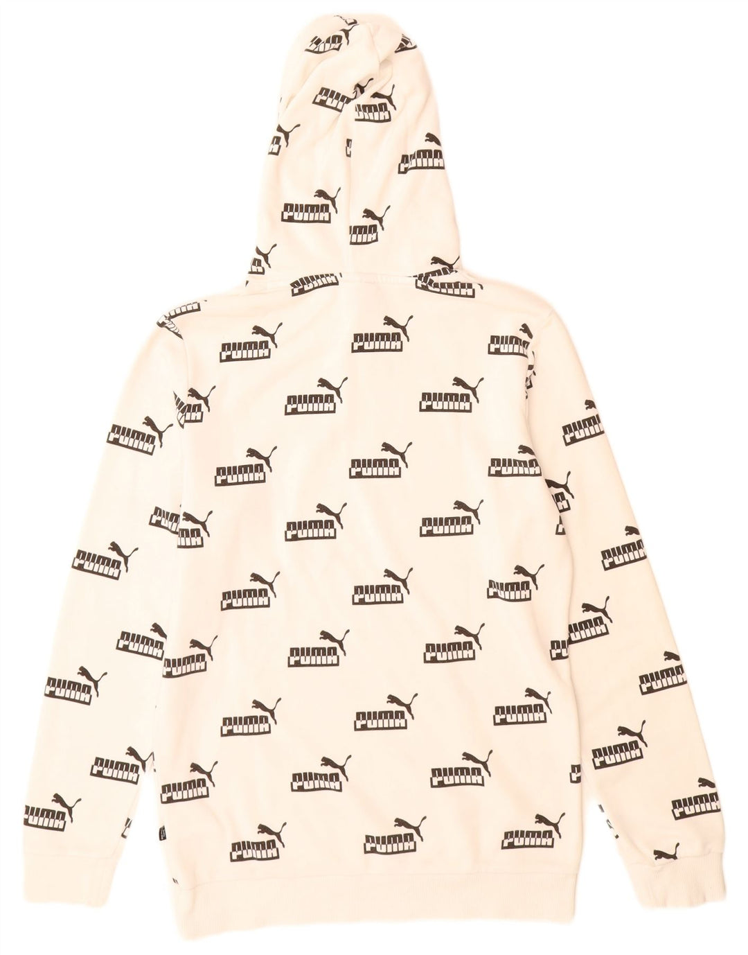 Puma Pull à capuche graphique homme petit blanc coton