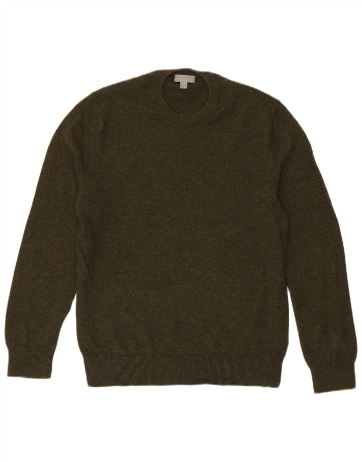Cos Pull col rond homme en laine kaki moyen