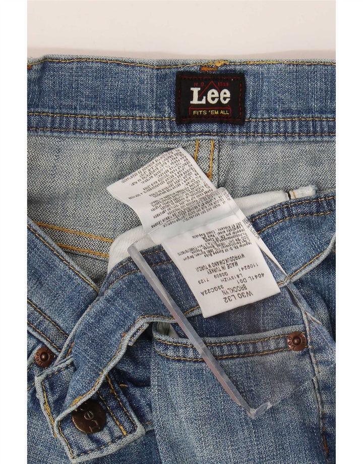Lee Jean Droit Brooklyn Homme W30 L32 Bleu Coton