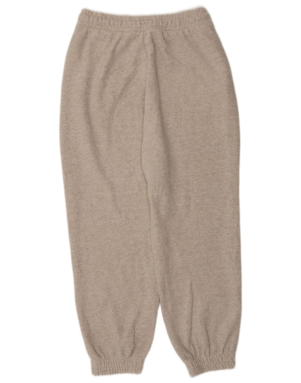 Zara Pantalon de survêtement coupe ample pour femme UK 8 Small Beige Polyester