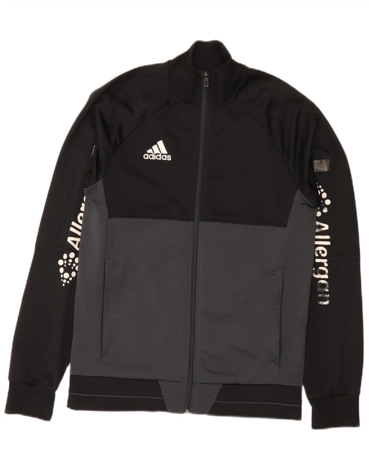 Adidas Veste de survêtement graphique pour homme Petit polyester color block noir
