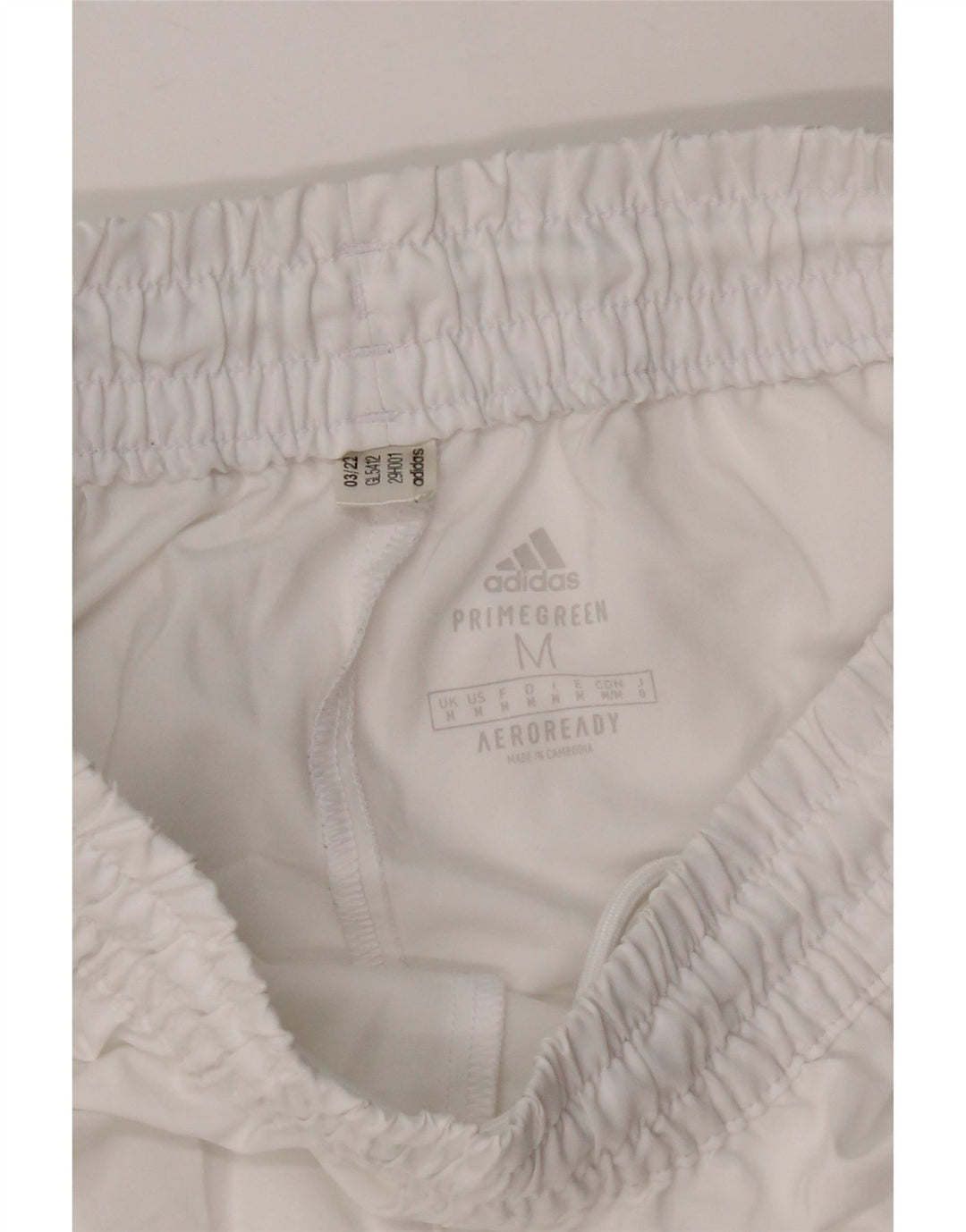 Adidas Short de sport Aeroready Homme Blanc Moyen Polyester