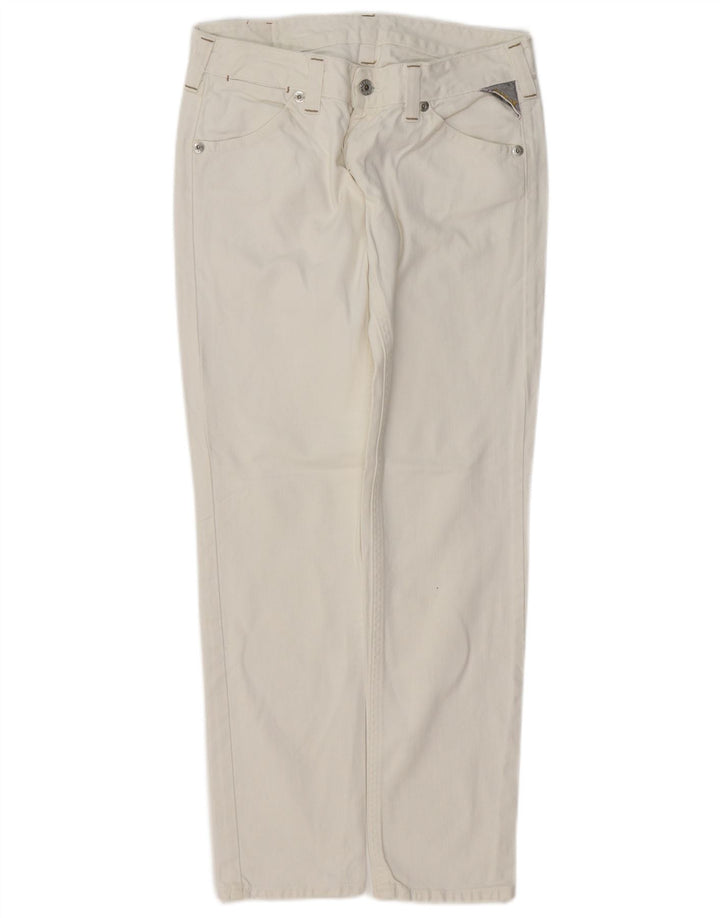 REPLAY Jean droit Femme W29 L30 Blanc Coton
