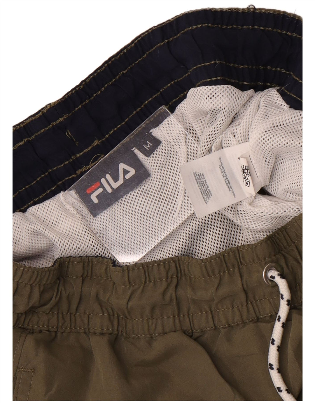 Fila Short de Bain Homme Kaki Moyen Polyester