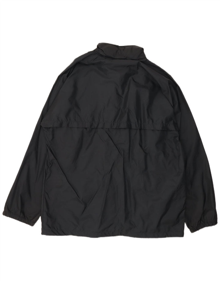 Champion Veste de pluie à capuche pour homme UK 42 XL Noir Polyamide