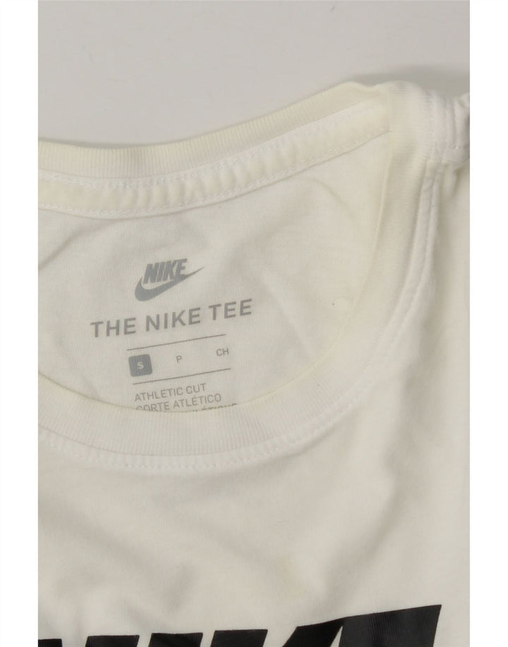 Nike T-shirt graphique coupe athlétique pour homme, petit, blanc