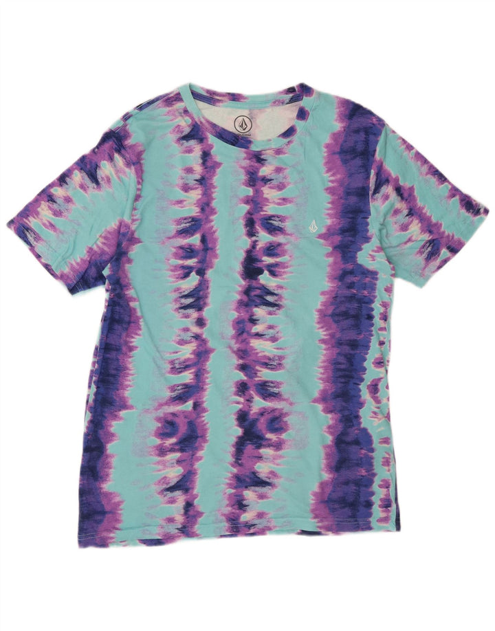 VOLCOM T-Shirt Homme Petit Haut Multicolore Tie Dye Coton