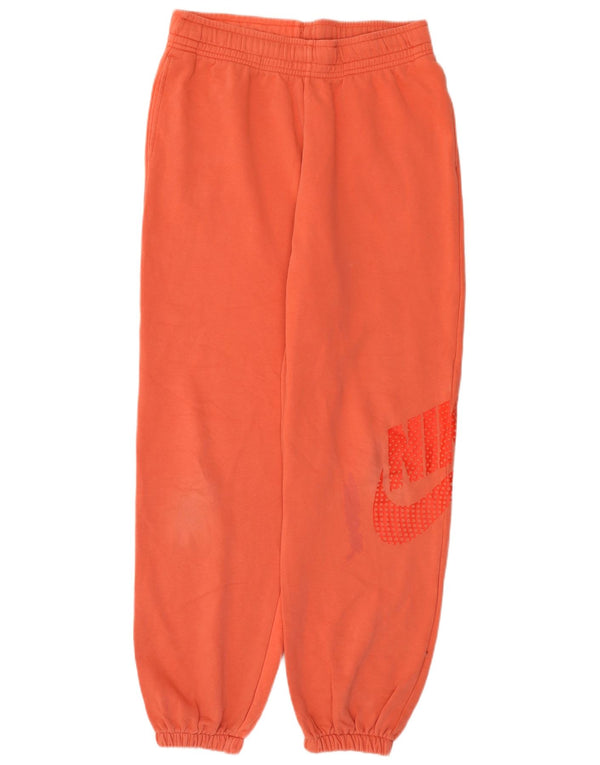 Nike Pantalon de survêtement graphique en coton orange moyen pour homme
