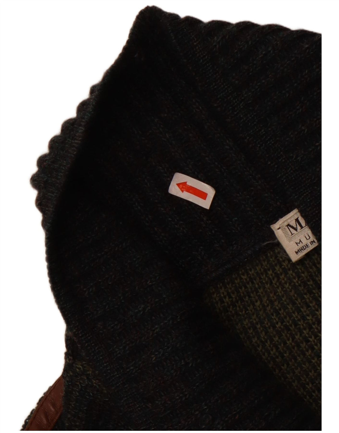 Marz Homme Cardigan Double Boutonnage Pull EU 52 Large Gris Moucheté Laine