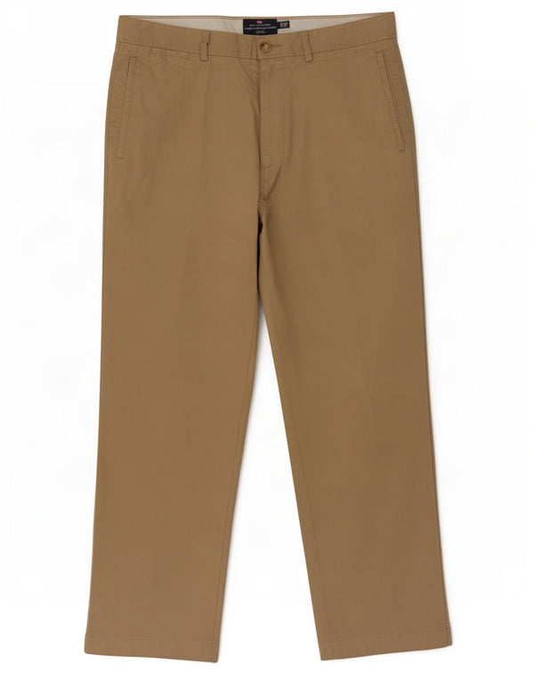 Marks & Spencer Pantalon Chino Droit Blue Harbor Homme W34 L29 Beige