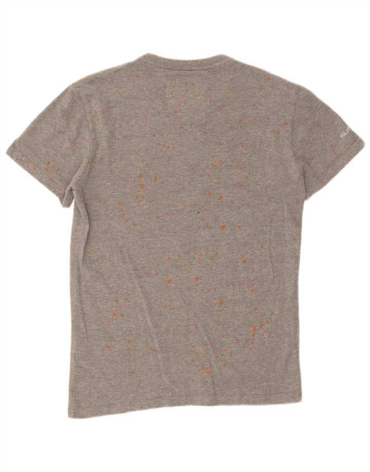 Superdry T-Shirt Graphique Homme Petit Gris Spotted Cotton