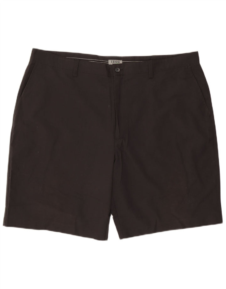 Izod Short Chino Homme W42 2XL Noir Polyester