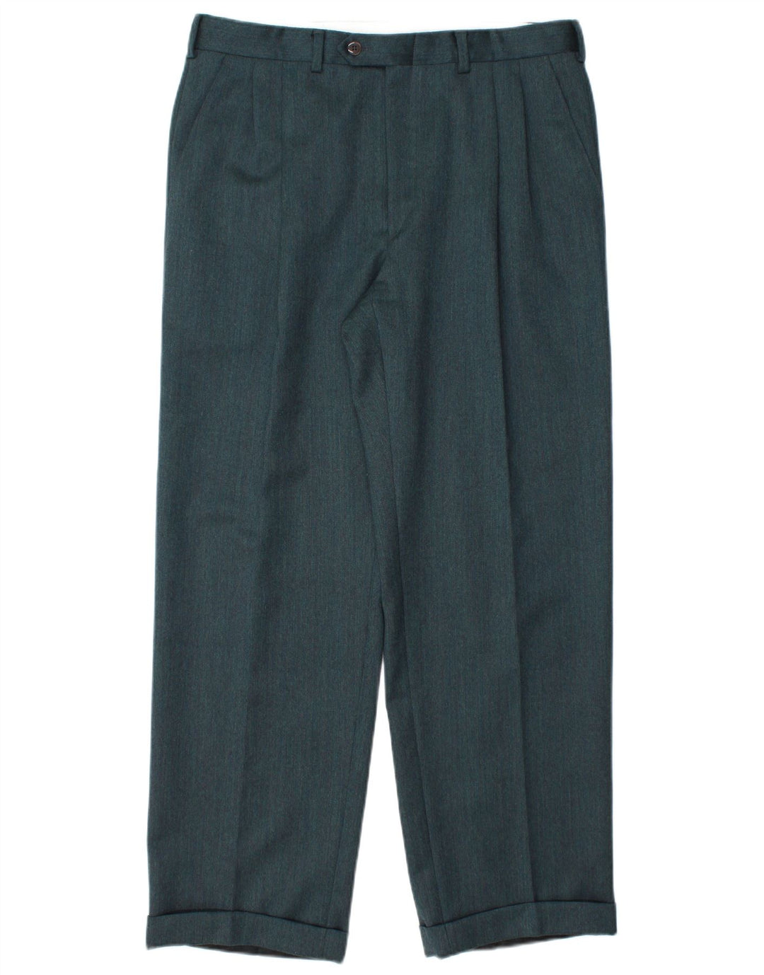 ANGELICO Costume 2 pièces croisé pour homme IT 50 Large W34 L30 Vert