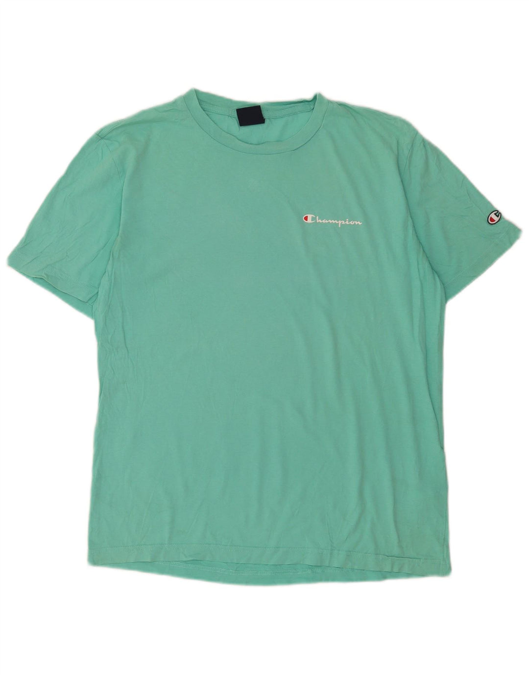 Champion T-Shirt Homme Vert Moyen Coton
