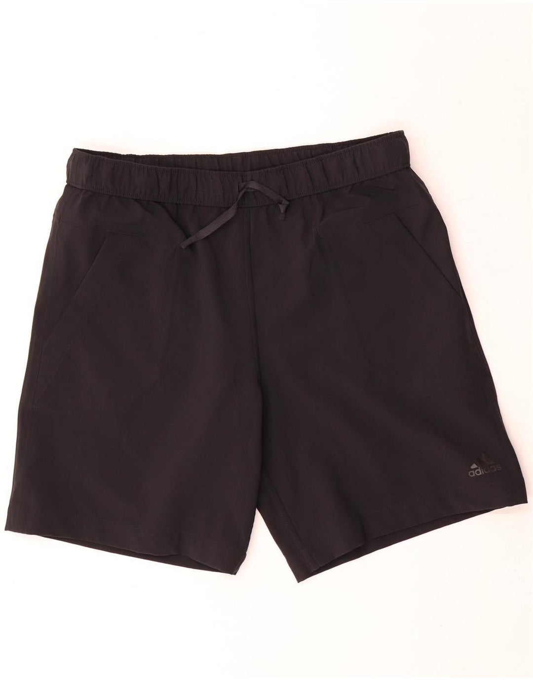 Adidas Short de sport réversible pour homme, grand, gris, color block, polyester